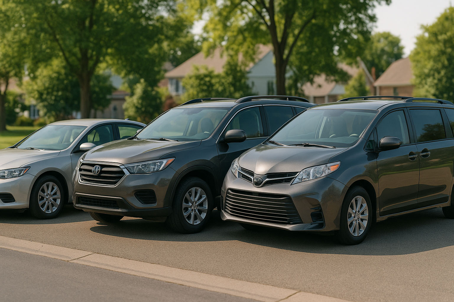 Parked Vehicles in Suburbia